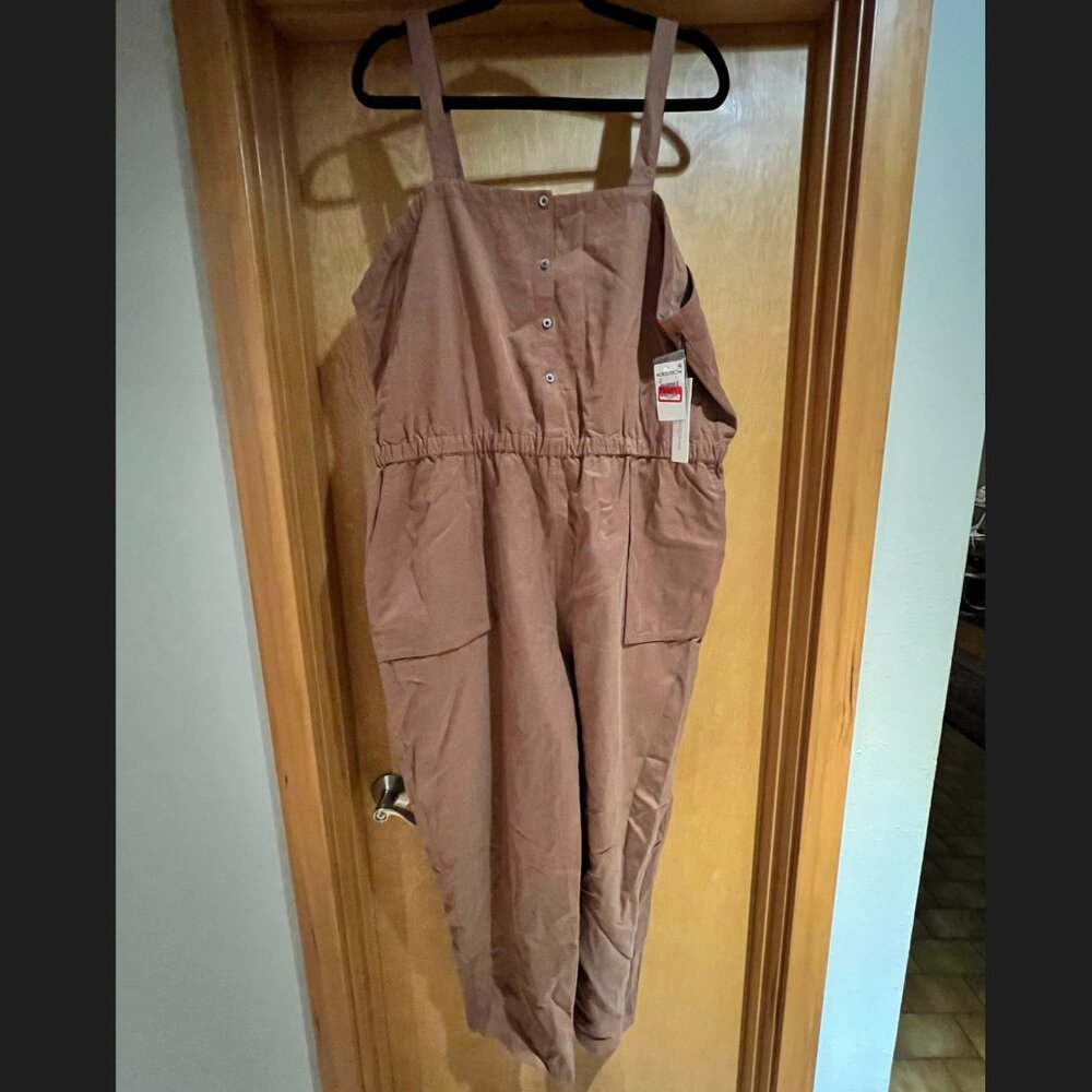 🤎 Treasure & Bond Utility Jumpsuit – Plus Size XXL | Casual Brunch Outfit